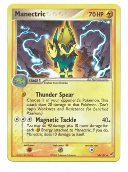 Pokemon Card: Manectric 38/107 EX Deoxys Set! PL - Image 1