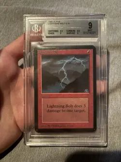 Alpha Lightning Bolt MTG BGS 9 - Image 1