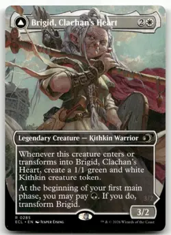 Brigid, Clachan's Heart (Borderless) #285 (NM) Lorwyn Eclipsed ECL Magic MTG - Image 1