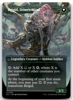 Brigid, Clachan's Heart (Borderless) #285 (NM) Lorwyn Eclipsed ECL Magic MTG - Image 2