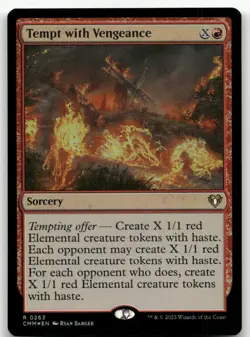 Tempt with Vengeance #263 (Foil) (NM) Commander Masters CMM Magic MTG - Image 1