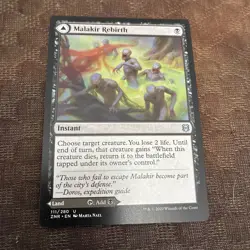 1x Malakir Rebirth / Malakir Mire - Zendikar Rising - MTG ZNR U 111/280 NM x1 - Image 1