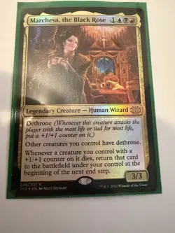 MTG Marchesa, the Black Rose Foil Rare #248 Double Masters 2022 Legendary 3/3 - Image 1