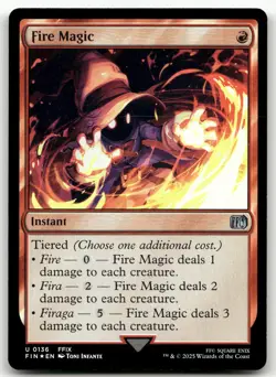 Fire Magic #136 (Foil) (NM) Final Fantasy FIN Magic MTG - Image 1