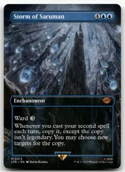 Storm of Saruman (Borderless) #413 (NM) Lord of the Rings LTR Magic MTG - Image 1