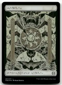 Plains (267) - Full Art #267 (Foil) (NM) Phyrexia All Will Be One ONE Magic MTG - Image 1
