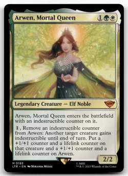 Arwen, Mortal Queen #193 (NM) Lord of the Rings LTR Magic MTG - Image 1
