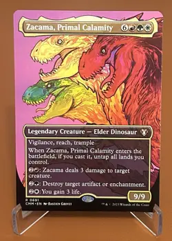 Zacama, Primal Calamity (Borderless) Commander Masters Regular - Image 1