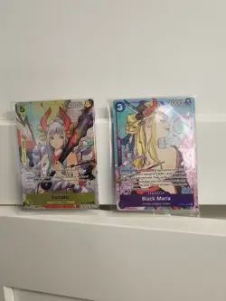 SEALED One Piece CCG BLACK MARIA OP08 & YAMATO ST13 Illustration Box Promo Cards - Image 1