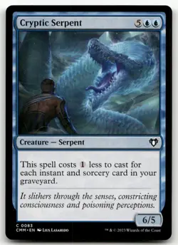 Cryptic Serpent #83 (NM) Commander Masters CMM Magic MTG - Image 1