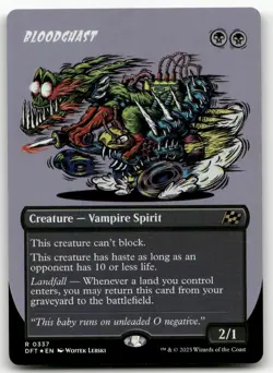 Bloodghast (Borderless) #337 (Foil) (NM) Aetherdrift DFT Magic MTG - Image 1