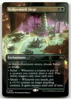 Hollowmurk Siege (Borderless) #387 (Foil) (NM) Tarkir Dragonstorm TDM Magic MTG - Image 1