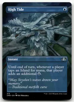 High Tide (Borderless) #419 (NM) Dominaria Remastered DMR Magic MTG - Image 1