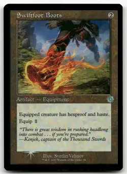 Swiftfoot Boots #58 (Foil) (NM) Brothers' War BRR Magic MTG - Image 1