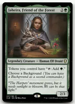 Jaheira, Friend of the Forest #237 (NM) Baldur's Gate CLB Magic MTG - Image 1