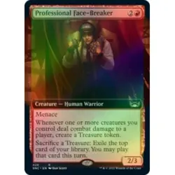 FOIL PROFESSIONAL FACE-BREAKER (EXTENDED ART) Streets Of New Capenna SNC MTG - Image 1