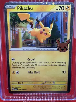 CGC 10 GEM MINT Pikachu 018/091 COSMOS HOLO Trick or Trade Pokemon Card 2024 TCG - Image 2