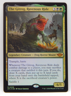 MTG Outlaws of Thunder Junction Foil Promo 0206 - THE GITROG, RAVENOUS RIDE - Image 1