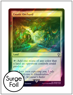 1x Exotic Orchard, Surge Foil, Final Fantasy, Magic MTG NM - Image 1