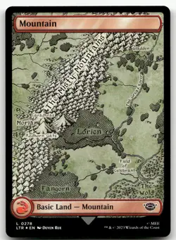 Mountain (0278) #278 (Foil) (NM) Lord of the Rings LTR Magic MTG - Image 1