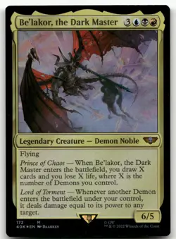 Be'lakor, the Dark Master #172 (Foil) (NM) Warhammer 40,000 40K Magic MTG - Image 1
