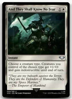 And They Shall Know No Fear #9 (NM) Warhammer 40,000 40K Magic MTG - Image 1