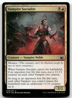 Vampire Socialite #249 (NM) Midnight Hunt MID Magic MTG - Image 1