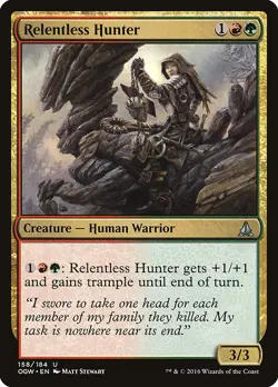 RELENTLESS HUNTER x4 mtg NM Oath of The Gatewatch 4 Unc - Image 1