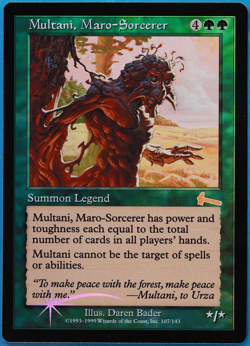 Multani, Maro-Sorcerer FOIL Urza's Legacy NM Green Rare CARD (502239) ABUGames - Image 1