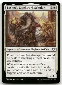 Losheel, Clockwork Scholar #38 (NM) Commander Masters CMM Magic MTG - Image 1