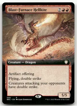 Blast-Furnace Hellkite (Extended Art) #59 (NM) Brothers' War BRC Magic MTG - Image 1