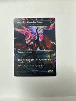 MTG Final Fantasy DIABOLOS GUARDIAN FORCE (Death's Shadow) FULL ART FOIL PROMO - Image 1