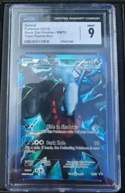 CGC 9 MINT Darkrai 2013 Black Star Promos BW73 Pokemon Card - Image 1