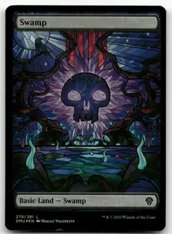 Swamp (Showcase) #279 (Foil) (NM) Dominaria United DMU Magic MTG - Image 1