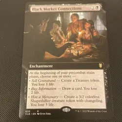 Black Market Connections (Extended Art); CLB ; MTG - Image 1