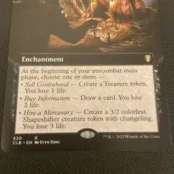 Black Market Connections (Extended Art); CLB ; MTG - Image 3