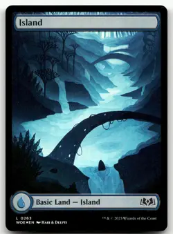 Island (0263) #263 (Foil) (NM) Wilds of Eldraine WOE Magic MTG - Image 1