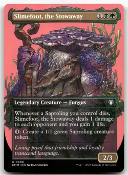 Slimefoot, the Stowaway (Borderless) #686 (NM) Commander Masters CMM Magic MTG - Image 1