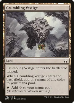 CRUMBLING VESTIGE x4 mtg NM Oath of The Gatewatch 4 Common - Image 1