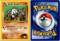 Pokemon Card - Brock's Graveler 40/132 Gym Heroes Uncommon Unlimited MP - Image 3