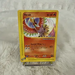 Ho-Oh # 52 WOTC Black Star PROMO "Pokemon Center NY" Stamped Card E- Reader NM - Image 1