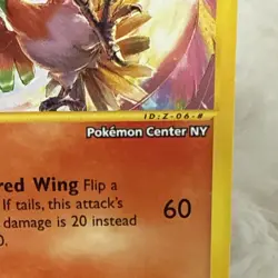 Ho-Oh # 52 WOTC Black Star PROMO "Pokemon Center NY" Stamped Card E- Reader NM - Image 2