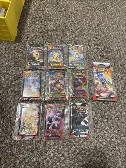 Lot Of 10 Pokemon TCG Booster Packs Mixed Lot Ascended Destined Phantasmal Look - Image 2