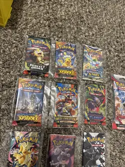 Lot Of 10 Pokemon TCG Booster Packs Mixed Lot Ascended Destined Phantasmal Look - Image 4