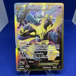 Pokemon TCG Alakazam EX Holo Ultra Rare 2016, 125/124 Card - Image 1