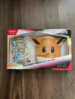 🔥 Pokemon Prismatic Evolutions Accessory Pouch Special Collection SEALED New - Image 1