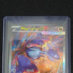 Pokemon TCG Mega Latias EX 181/132 ME01 Mega Evolution Secret Rare Holo - Image 3