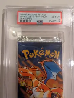 1999 Pokemon Base Set Shadowless Booster Pack Charizard Art PSA 10 GEM MINT WOTC - Image 4