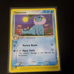 Vaporeon RARE 25/100 Aquapolis 2003 E-Reader Rare 70 HP - Image 2