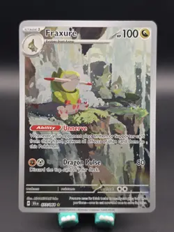 Pokemon TCG Fraxure 077/064 Shrouded Fable Illustration Rare Holo NM - Image 1